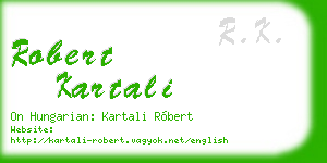 robert kartali business card